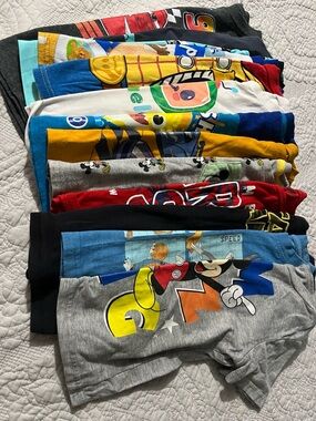 14 Stack of Kids Graphic T-Shirts - Multicolor